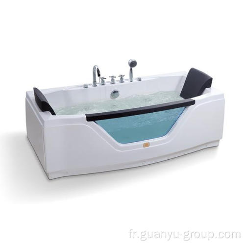 Rectangle Baignoire autonome en massage acrylique